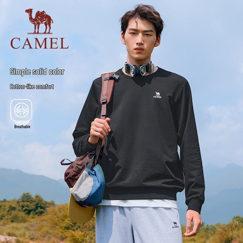 Camel Unisex Long Sleeve Round Neck Sweatshirt