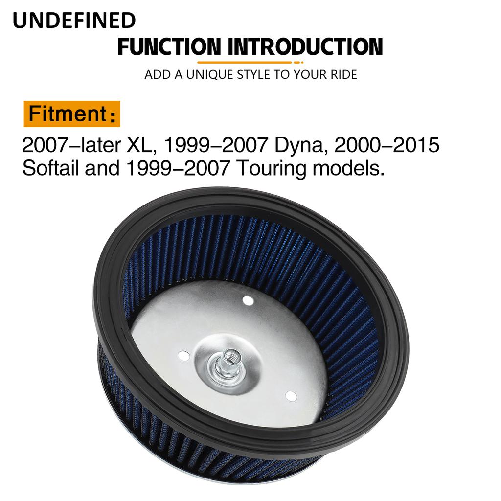 Air Filter Intake Air Cleaner Element For Harley Sportster XL 883 1200 2007-2024 Touring Street Glide Dyna Softail FLTR FLHT
