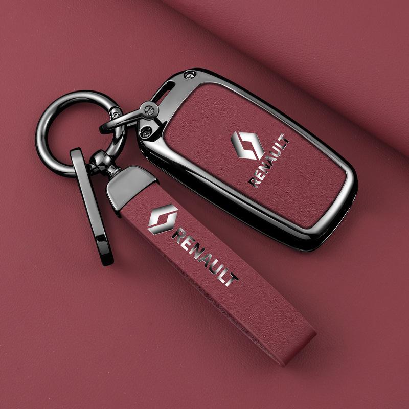 2026 Hot For Renault Interior Stickers Zinc Alloy Car Key Case Cover Shell For Renault Koleos Captur Kadjar Megane Clio Talisman