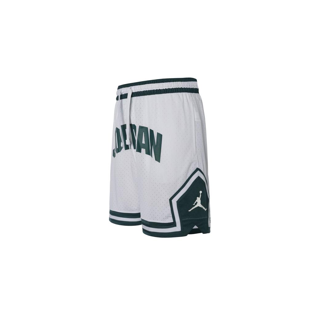 Jordan Dri-FIT Diamondsport Breathable Quick-Dry Letter Print Athletic Shorts Men Shorts White Oxide-Green FV8613100