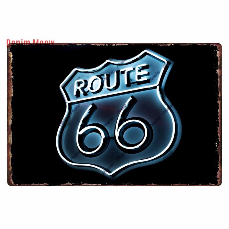 Vintage Metal Sign Plate, Garage Wall Decor, Man Cave, Gas Station Printing, Home Decor, Bar, Pub, Club, Retro, Route 66, WY1