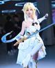 Quality Hotaru Cosplay with Traveler Genshin Cosplay School Stage Lumine Cosplay with [Good Product] Wig, (younger Sister), Impact, Costume, Adult,