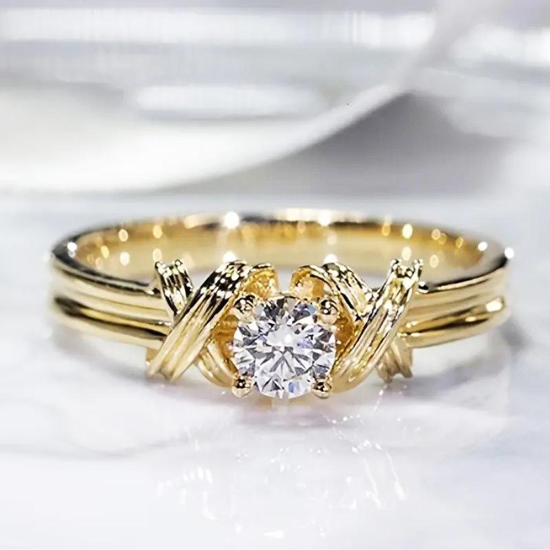 

Новый Современный Модный Дизайн Женские Кольца с Круглым/Подушкообразным Кубическим Цирконием, Форма Креста, Заявление, Свадебные Кольца, Женские Ювелирные Изделия 8