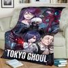 Tokyo Ghoul Comfortable  Print Flannel Blanket  Warm for Beds, Chairs, Sofas, Bedrooms, Travel, Picnics-kwq197