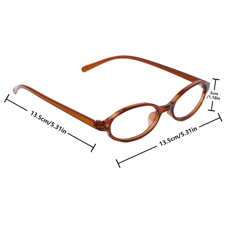Y2K Women Retro Oval Myopia Glasses Red Green Frame Glass Fashion Eyewear Decorative Computer Anti-blue Eyeglasses Driving
