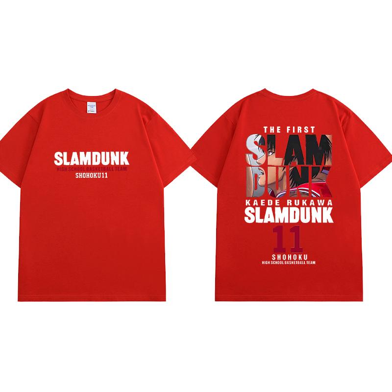 25 Theatrical Version of The Big Movie SLAM DUNK T-shirt SLAMDUNK Peripheral Support Clothes Sakuragi Blossom Road Short Sleeves
