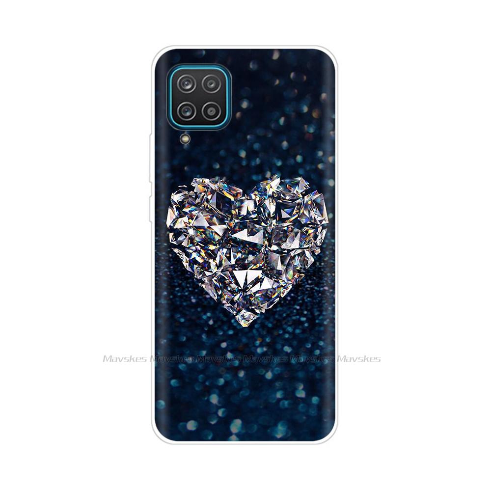 Soft Silicon Cover For Samsung Galaxy A12 Case Cute Flower Cat Bumper For Samsung A12 Phone Case Cover For Samsung A12 A 12 6.5"
