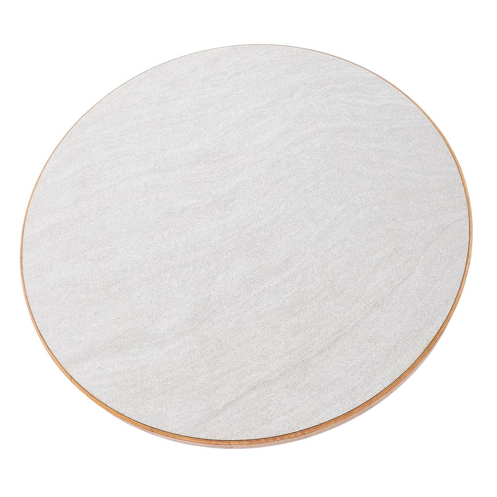 17.7in RV Round Table Top Solid Wood Anti Slip with Mounting Screws Dinning Tabletop for Boats Yachts Deck