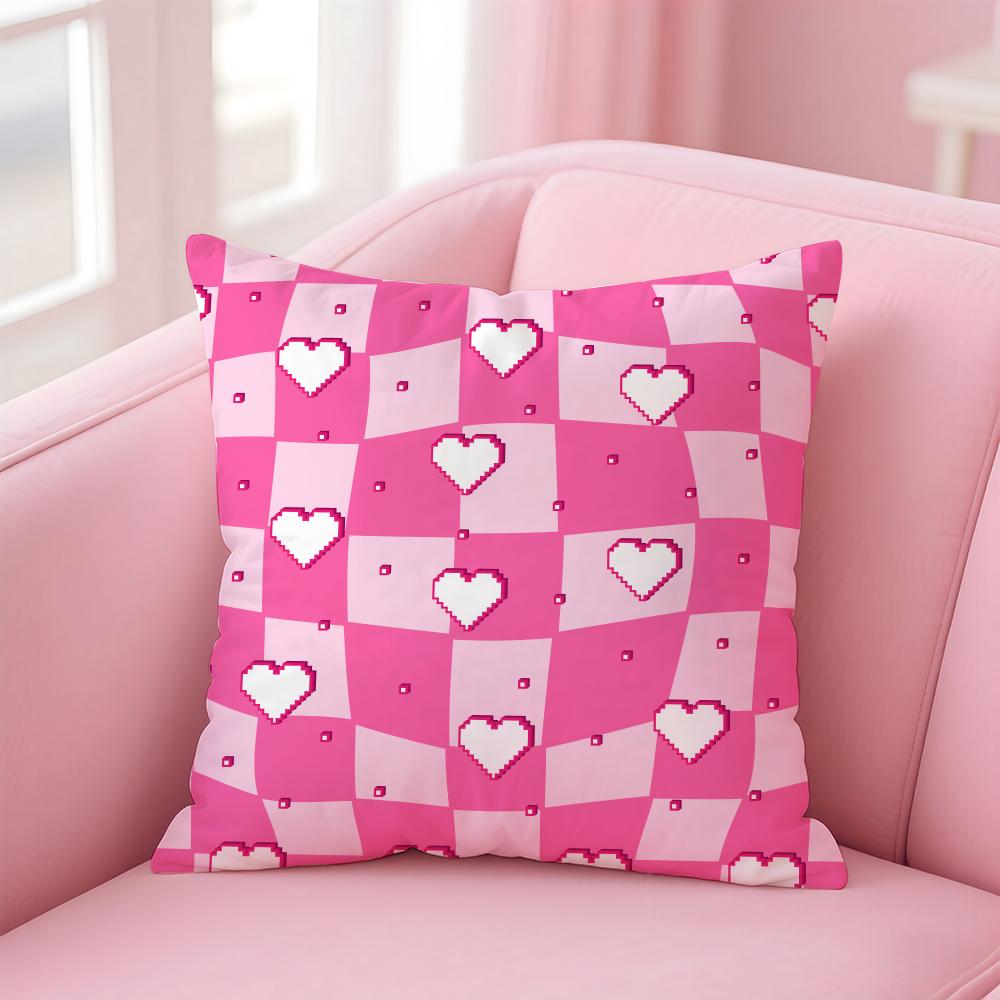 

Cute Valentine s Day Cushion Cover Premium Comfort Reversible Pillow Cove -Two in One Design for Any Room & Car Interior 30cmx30cm