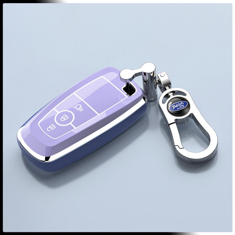 Ford Escort Key Case with Diamond Platinum Decoration for Men & Women, 2021 Model