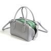 Cowhide bag women's bowling bag new fashion shoulder bag messenger bag light luxury contrasting color portable women's bag