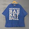 Vintage Memphis Basketball Shirt Blue Graphic NCAA Tigers Sportswear 3XL Unisex T-Shirt