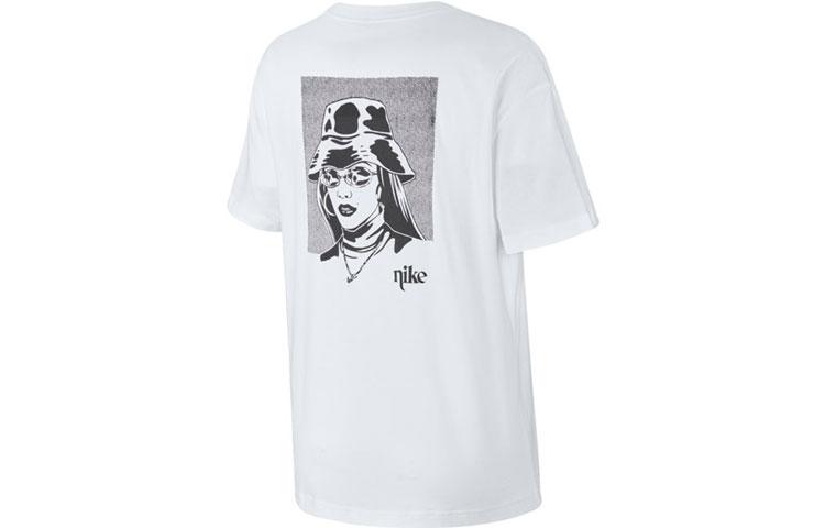 

Nike T Shirts Women s White Crew Neck Moderate Straight Fit CT8923-100 XL