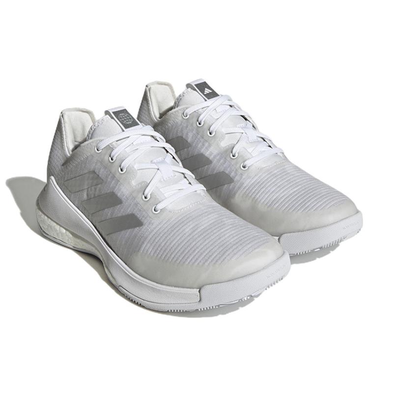 adidas Crazyflight Volleyball Cloud White Silver Metallic Women's Sneakers HR0635