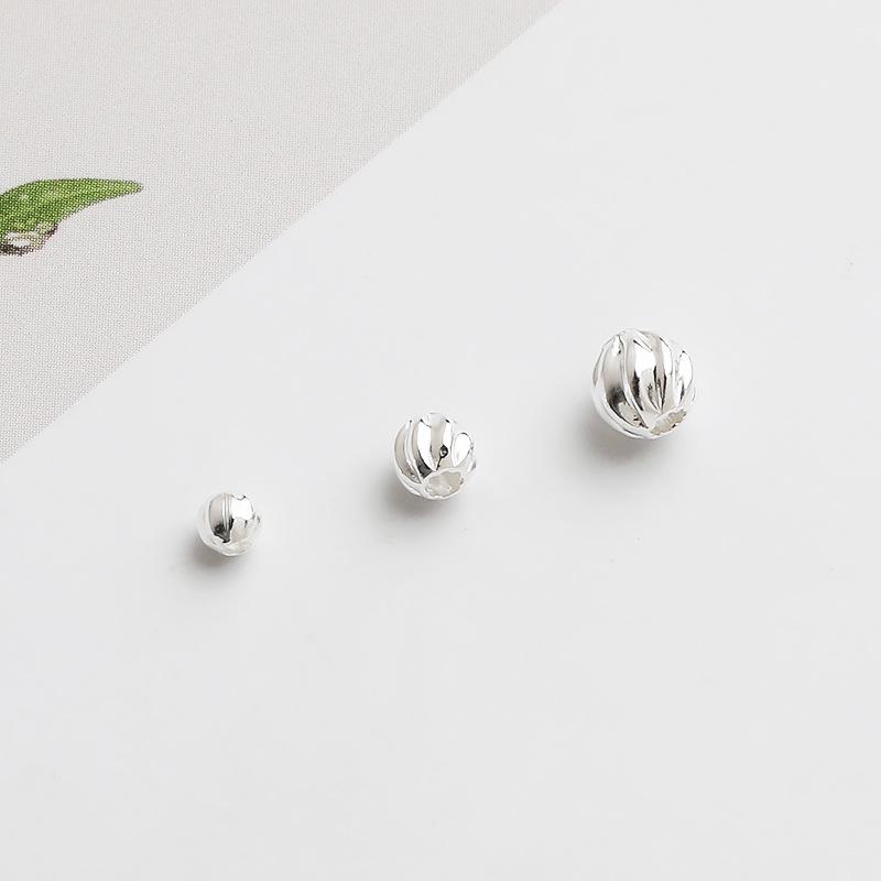 s925 Sterling Silver Twisted Spacer Beads for DIY Necklace, Bracelet & Jewelry Making