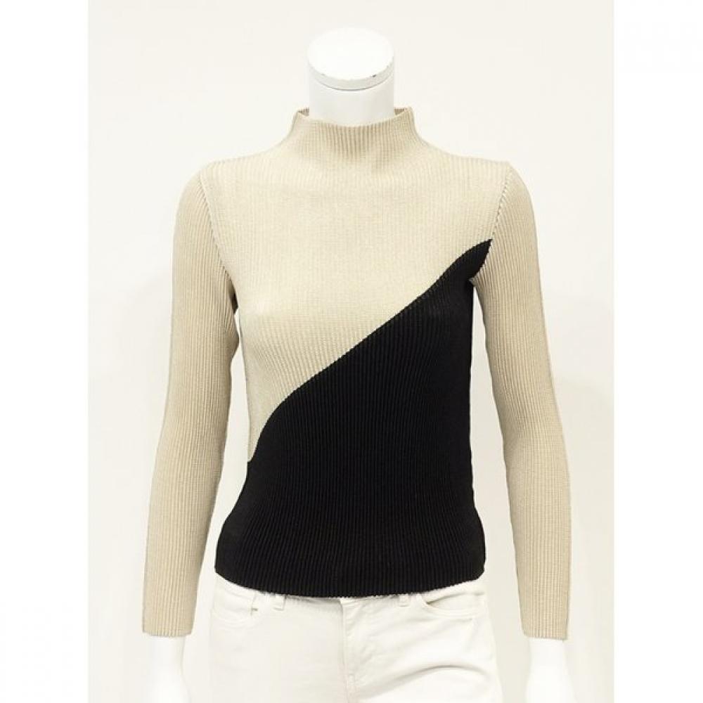 High Neck Slim Long Sleeve T shirT  432 121
