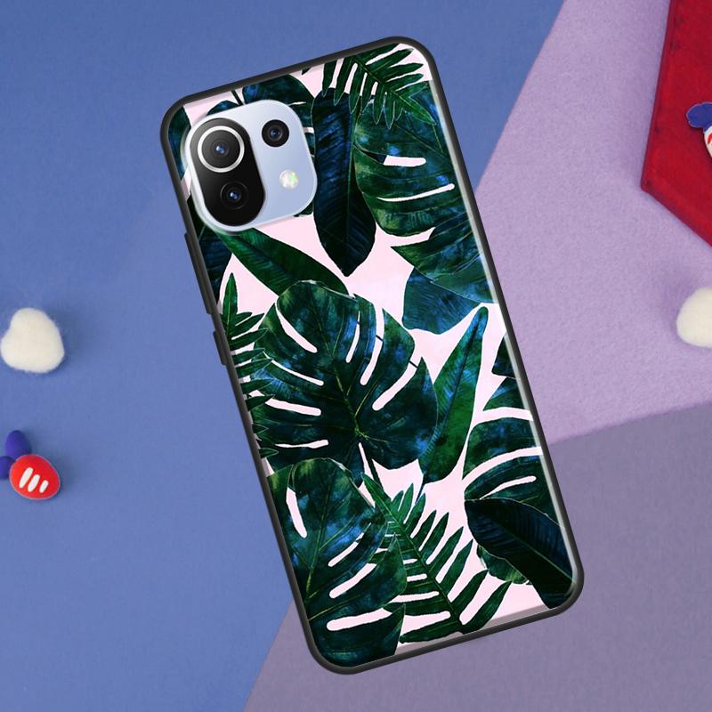 Tropical Monstera Leaves Cover For Xiaomi 14 13 Ultra 11T 12T 13T 14T Pro POCO X7 Pro X3 X5 F3 F5 F6 M6 X6 Pro Case