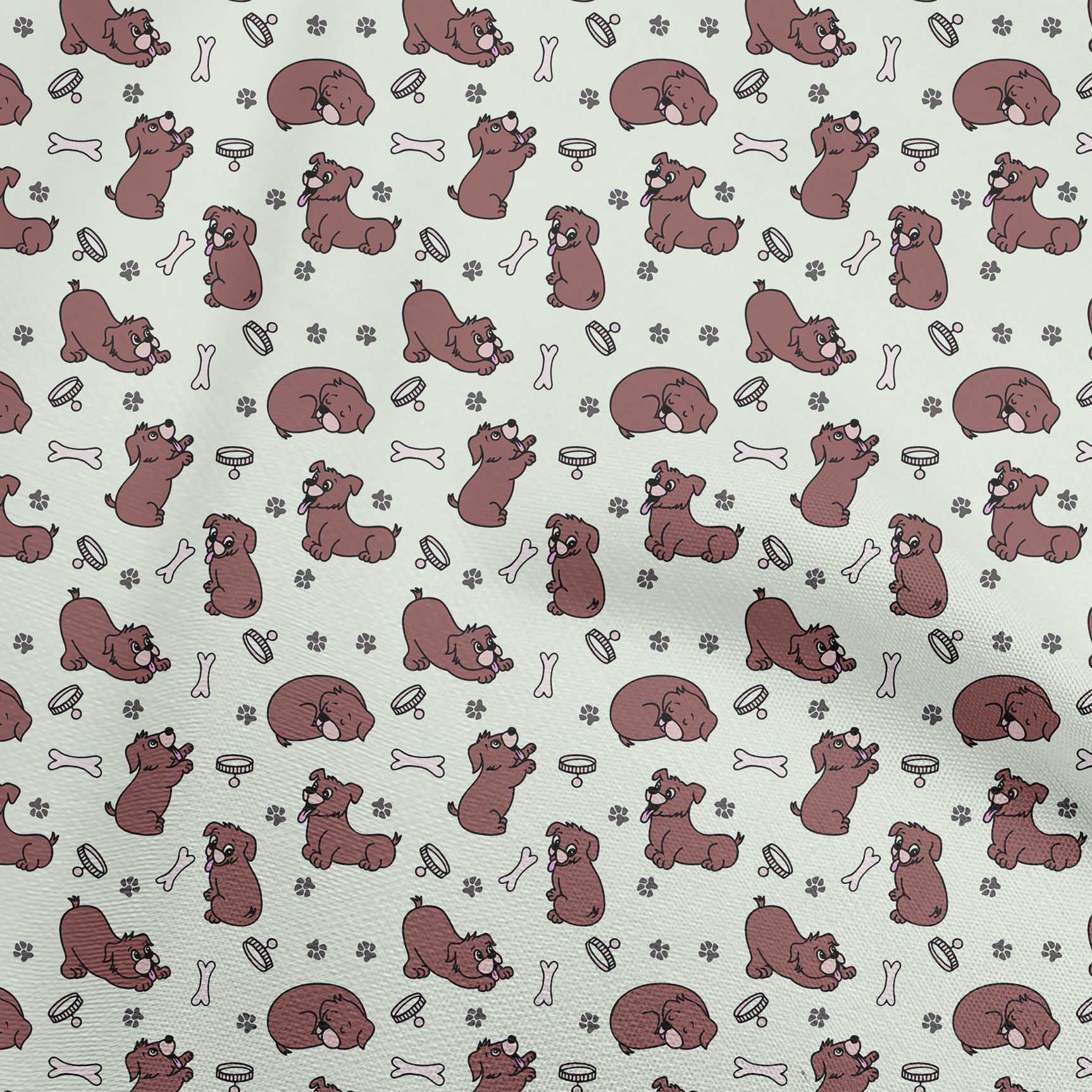 

oneOone Georgette Viscose Black Fabric Floral & Puppies Sewing Craft Projects Fabric Prints By Yard 42 Inch 42 Inch Wide - Viscose Chiffon м ятний