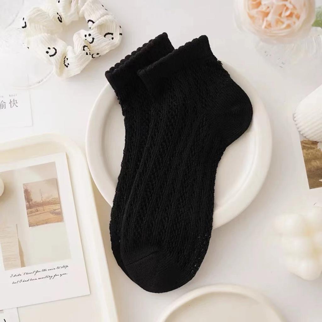 5 paia Calzini Estivi da donna sottili Calzini sportivi in rete deodoranti traspiranti calzini bassi Assorbenti Calzini alla moda ispirati al femminile Set