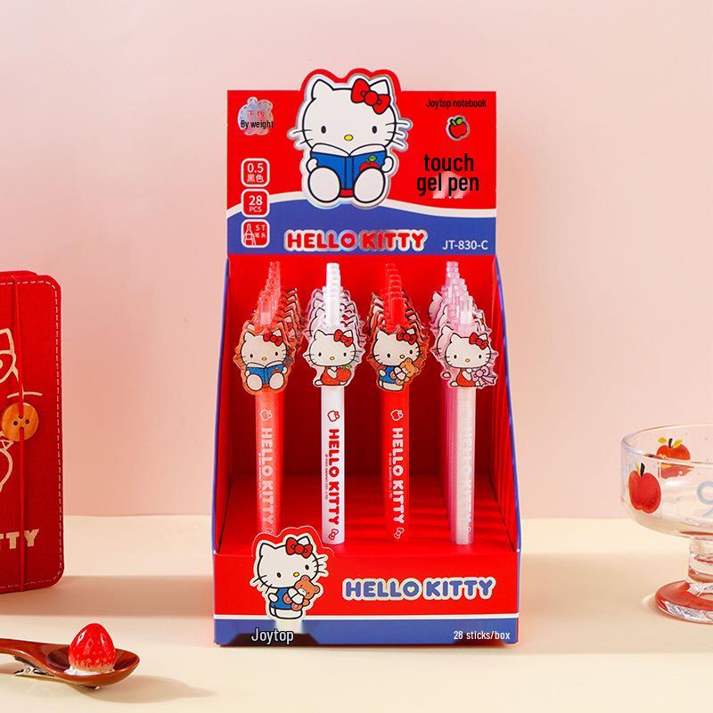 Hello Kitty Cartoon Press-Type Quick-Dry Smooth Pen 0.5mm