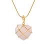 Lovely Necklace for Women Girls Jewelry with Wire Wrapped Heart Pendant Necklace