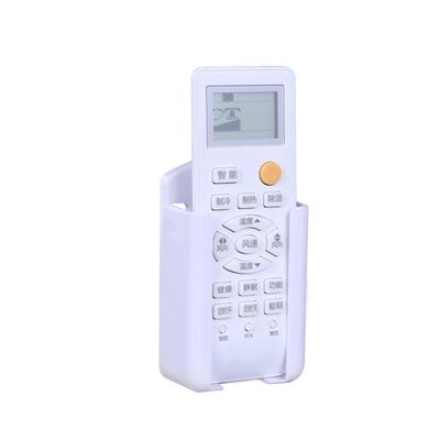Air Conditioner Remote Control Holder Rack Self Adhesive Media Storage Box Case Wall-Mount Organizer Stand Mount Bracket
