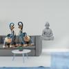 Modern Resin Elephant And Monkey Buddha Figurine Sculpture Ornament Art Craft Collectible for
