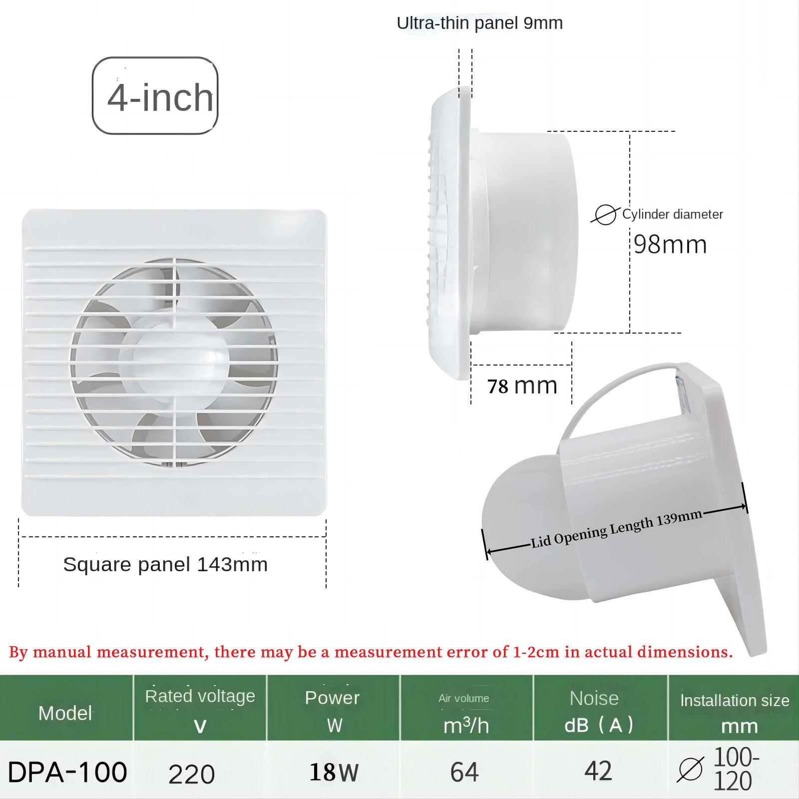 

4/6/8-дюймовый вытяжной вентилятор для вытяжной вентиляции, высокоскоростной вентилятор для ванной комнаты, кухни, туалета, вентиляционного отверстия, настенного вентилятора, вытяжного вентилятора AU