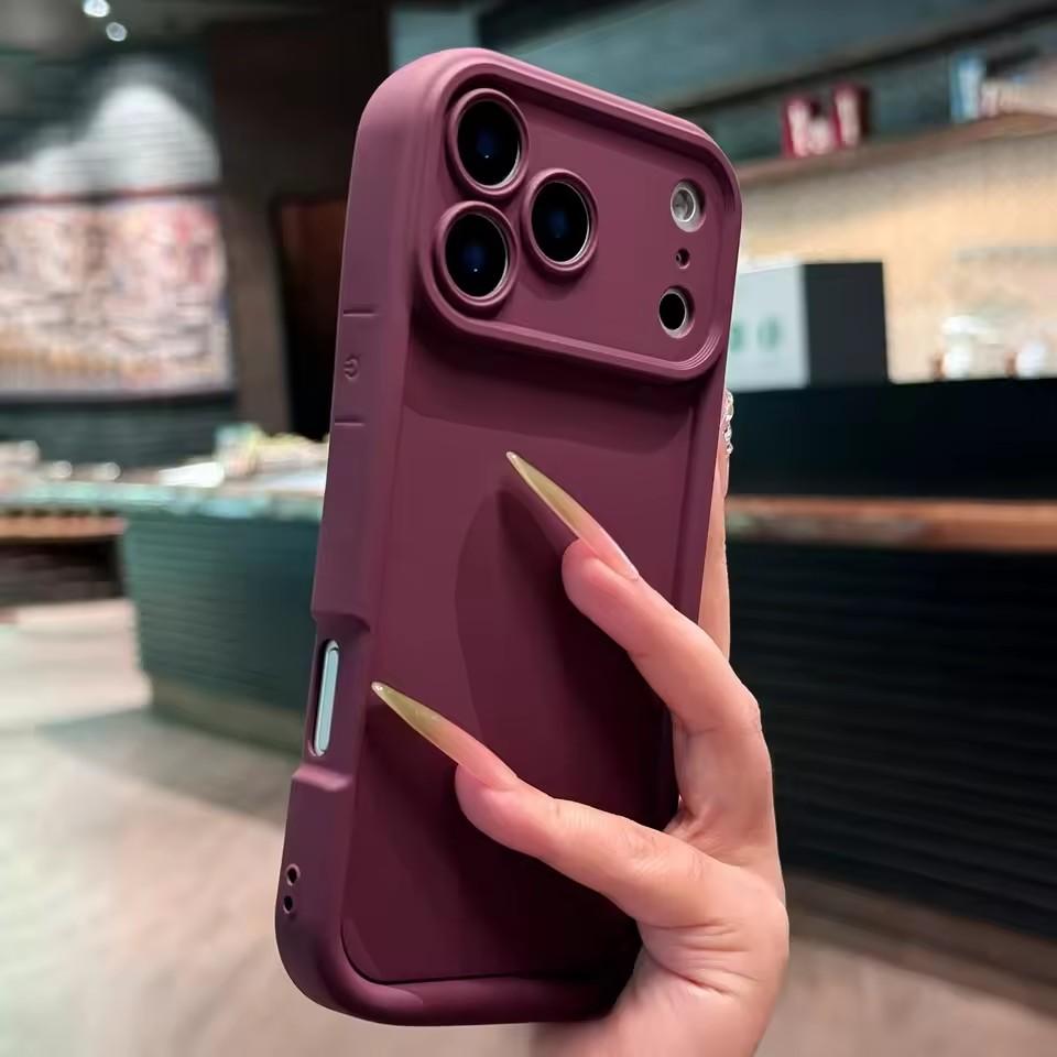 Men Women Business Soft Silicone Case for iPhone 17 Pro Max Air 16 15 14 Plus Lens Protection Cover for iPhone 11 12 13 Pro Max