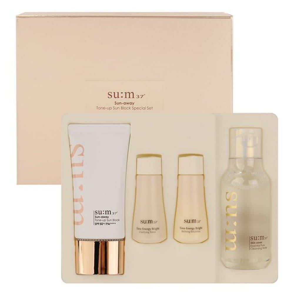 

SU:M37 Tone-Up Sun Block Special Set 4 items / Brightening, Hydrating, Moisturizing, Korean Cosmetics, Kbeauty