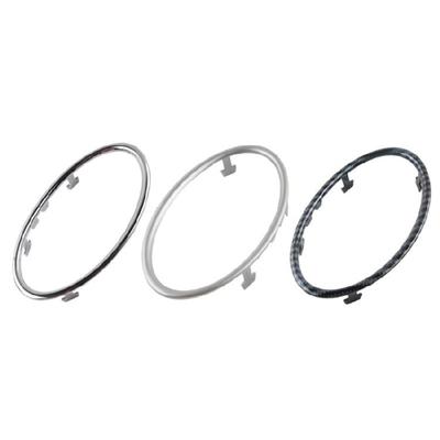 Decorazione Uscita Aria Condizionata Cerchio Adesivo per Griglia di Ventilazione per Auto Stile Elegante, Styling Auto Appeal Visivo 4 pz