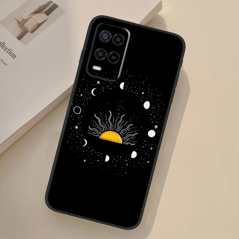 Étoiles Constellations Soleil Lune Coque Pour Oppo A5 Pro A15 A17 A57 A77 A18 A38 A58 A78 A98 A96 A76 A16 A94 A74 A54 A40 A60 A80