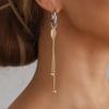 Feminine Rose Motif Ear Accessories Lightweight Ergonomic Design Alloy Ear Jewelry For Parties Dates