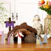 9 Pcs Rustic Style Easter Wooden Nativity Handmade Craft Lifelike Christian Decor Realistic Decorative Jesus Tomb Decor
