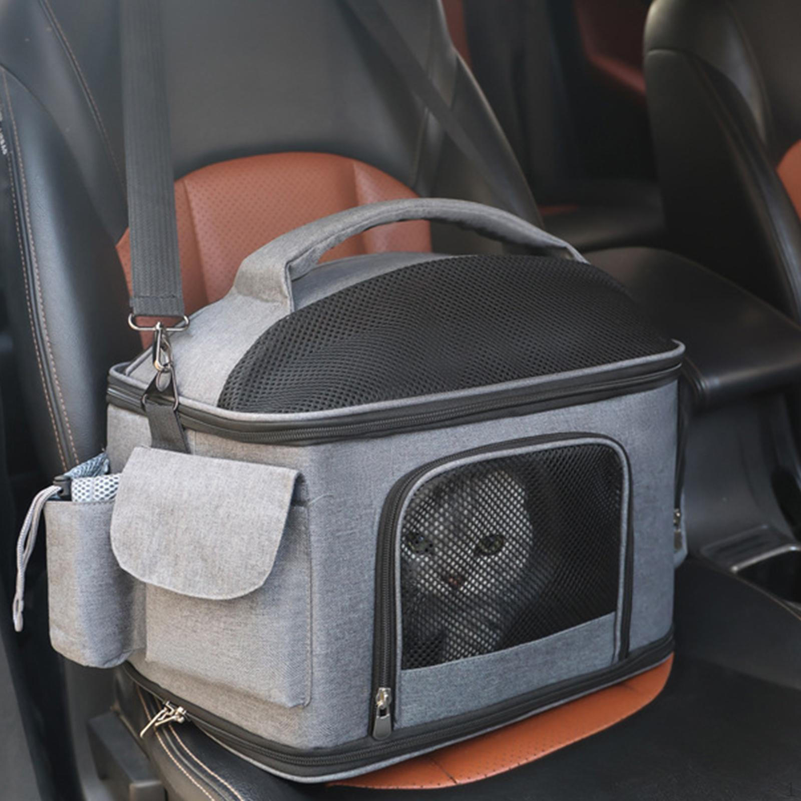 

Cat Carrier Comfort Foldable Zipper Closure Breathable Bag Pet Transport for