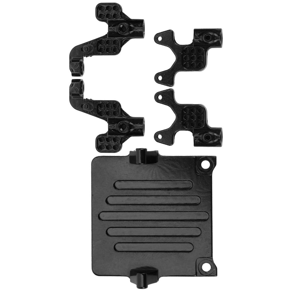 Aluminum Alloy Receiving Rack Shock Absorber Bracket for Axial SCX24 90081 1 24 RC CarBlack