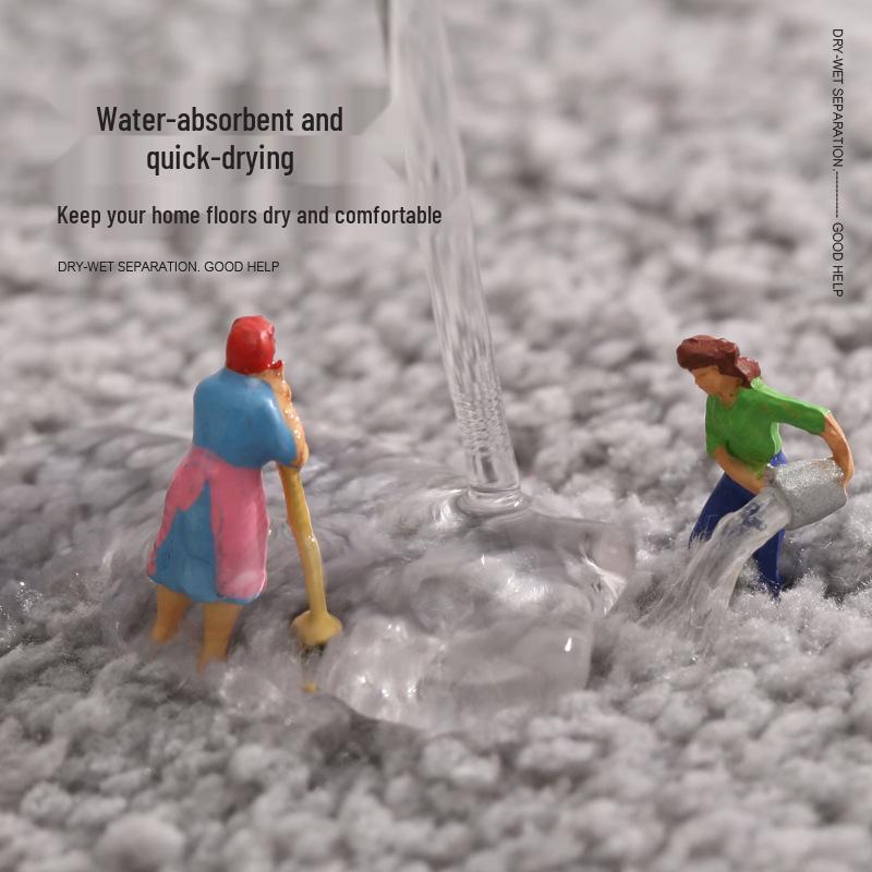 Koupelnová předložka s vysokým vlasem, zesílená, savá, pro hotelové a domácí použití