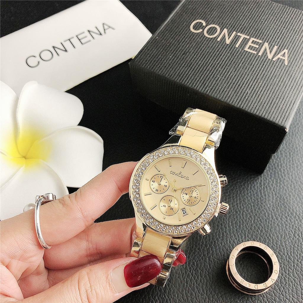 CONTENA New Luxury Brand Quartz Women's Watch Ladies Fashion Watch Women Wristwatches Female Clock Relogio Feminino Masculino