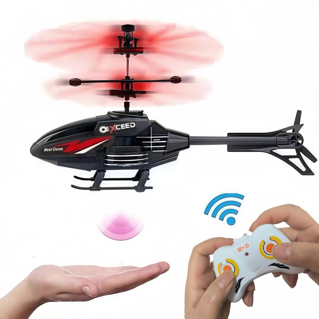 RC Rechargeable Induction Helicopter Simulator, Improves Hands-On & Reaction Abilities, Perfect Gift