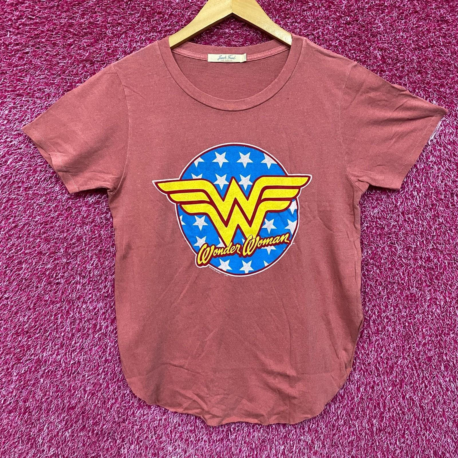 DC Wonder Woman Logo Graphic Design 100% Cotton T-shirt Mens Tees Top L