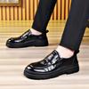 New wedding groom leather shoes leather shoes men's first layer cowhide British business dress casual men