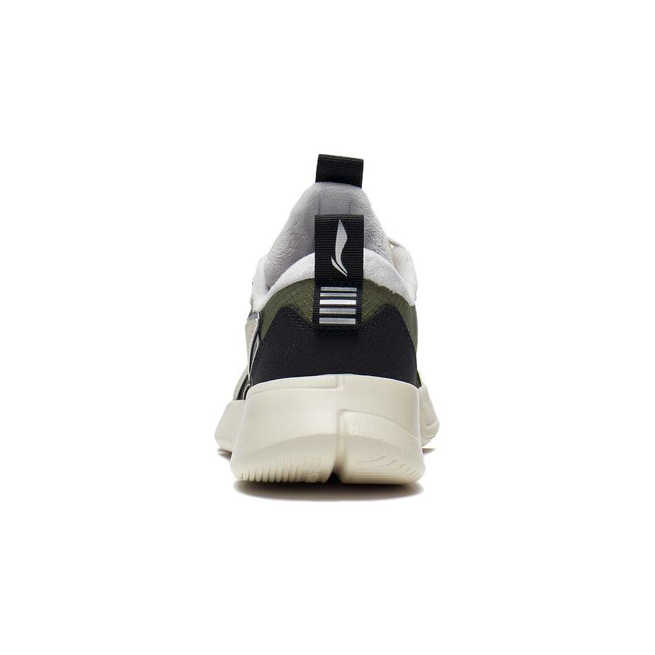Li Ning Youth  Childrens Sports Trend Shock Absorbing Lightweight Non-Slip Anti-Kick Casual Shoes Kids Casual Shoes Gray Green YKCS192-43