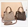 Pu Bag With Print And Plaid Pattern For Daily Use