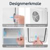 Mini réfrigérateur - NETTLIFE - 6 L - 12 V/230 V - Fonctionnement silencieux - Miroir &amp; éclairage LED
