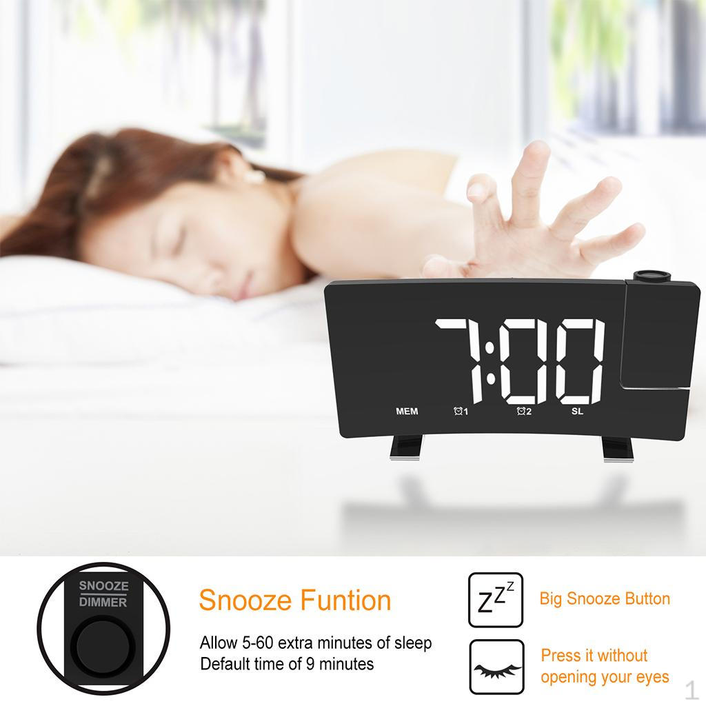 Radio Dual Alarm LED Desktop White Light