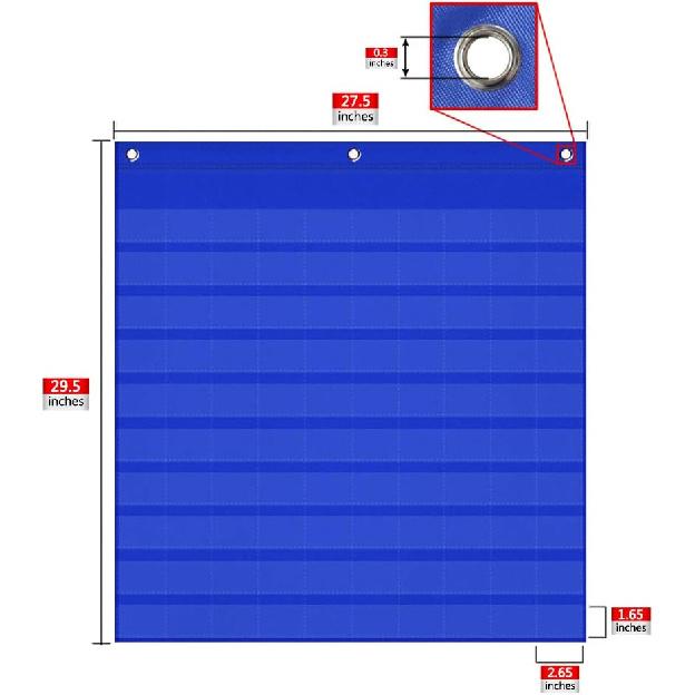 Godery Hundred Number Wall Chart, Numbers 1-120 Board Pocket Chart for Classroom Counting and Organizer, 120 Pockets