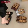 Fashion Fashion Buckle Strap Footwear Mary Janes Flats Shoes For Ladies Soft Round Toe Female Shallow Women Flats With Shoes