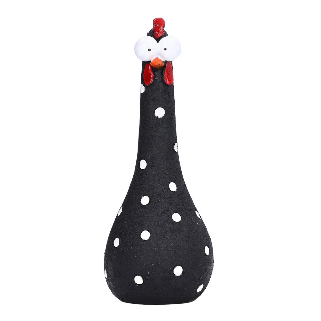 Chicken Statue Long Neck Microlandschaft Hand Crafted Resin Animal Garden Statues for Garden Yard
