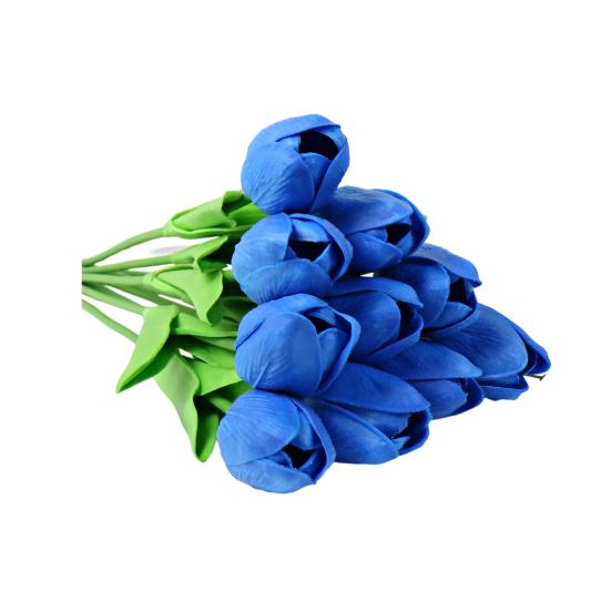 10Pcs Artificial Tulip Flower Home Office Party Realistic Fake Flower Branch Table Centerpiece Decoration Mother's Day Valentine's Day Easter Gift