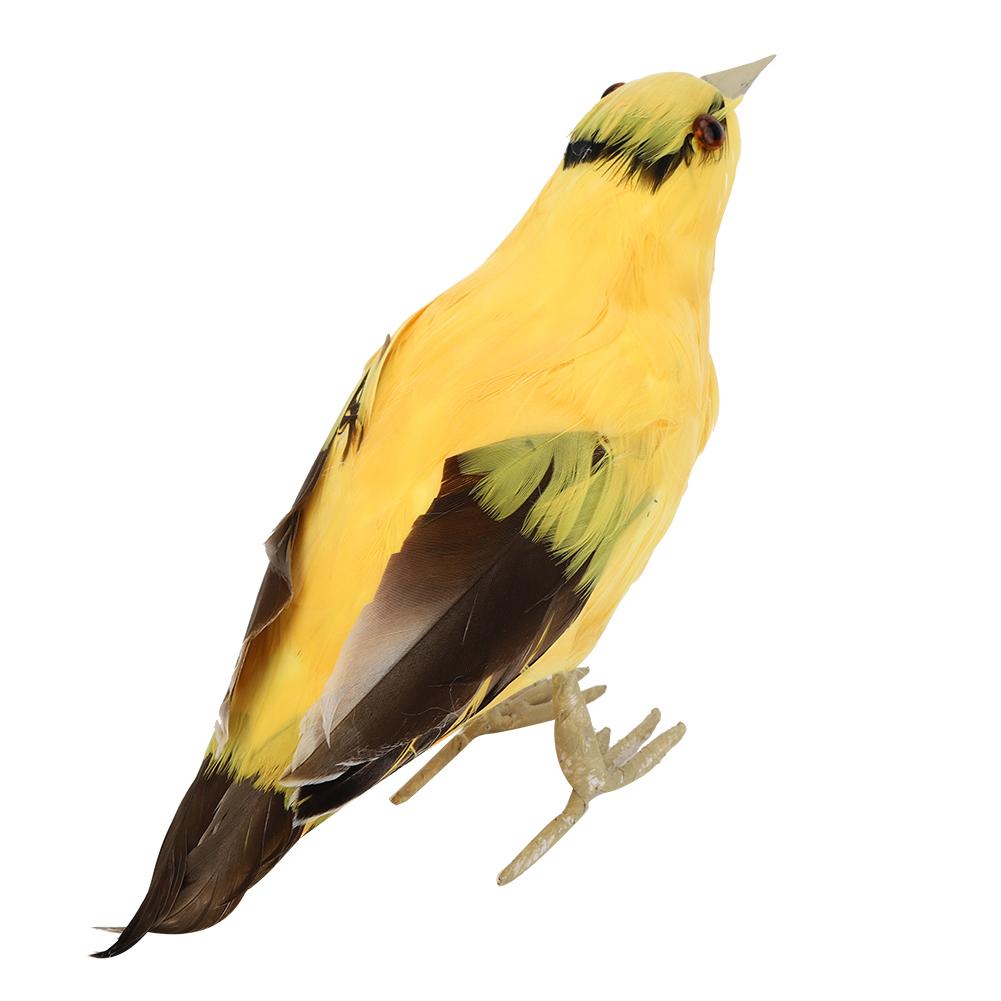 Garden Artificial Feathered Animal Ornament Simulation Oriole Bird Model Art Outdoor Decor